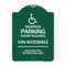 Signmission Connecticut Reserved Parking Permit Required Van Accessible Violators Will Be Fined M, GW-1824-24657 A-DES-GW-1824-24657 - alternate 1